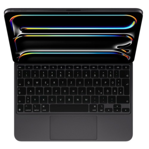 Apple Magic Keyboard Flip Cover με Πληκτρολόγιο Γερμανικά Μαύρο (iPad Pro 2024 11") MWR23D/A