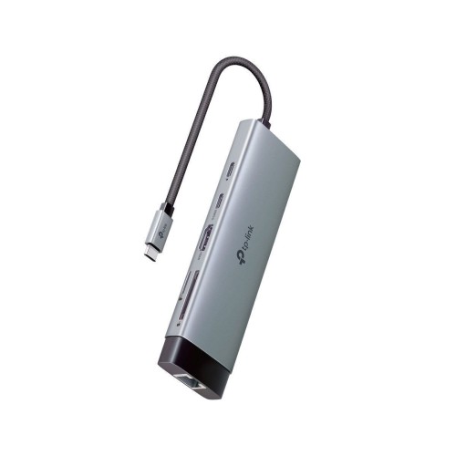 TP-LINK USB-C Docking Station με HDMI 4K PD Ethernet Γκρι (UH9120C)