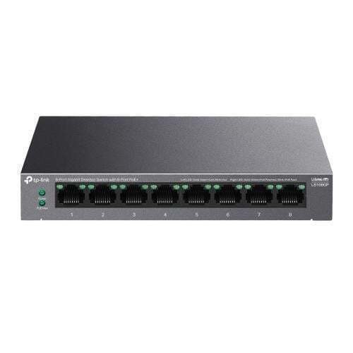 TP-LINK LS108GP v1 Unmanaged L2 PoE+ Switch με 8 Θύρες Gigabit (1Gbps) Ethernet