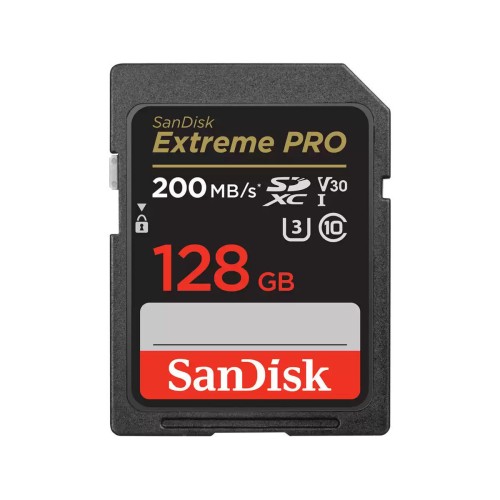 Sandisk Extreme PRO SDXC 128GB Class 10 U3 V30 UHS-I