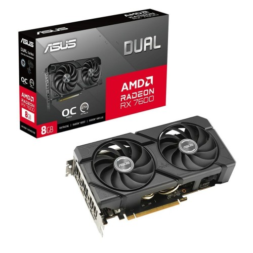 Asus Radeon RX 7600 8GB GDDR6 Dual Evo OC Κάρτα Γραφικών 90YV0LD0-M0NA00