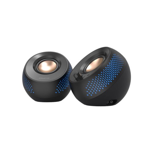 Creative Pebble X Ηχεία Υπολογιστή 2.0 με RGB Φωτισμό και Bluetooth Ισχύος 30W σε Μαύρο Χρώμα
