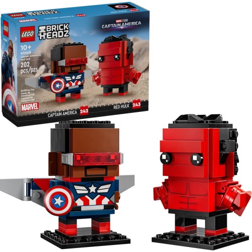 LEGO Marvel Captain America & Red Hulk για 10+ Ετών 202τμχ 40668