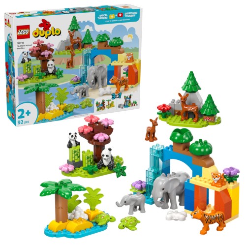 LEGO Duplo Town - 3-in-1 Wild Animal Families για 2+ Ετών 92τμχ 10446