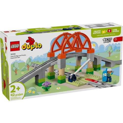 LEGO Duplo Train Bridge and Tracks Expansion Set για 2+ Ετών 42τμχ 10426