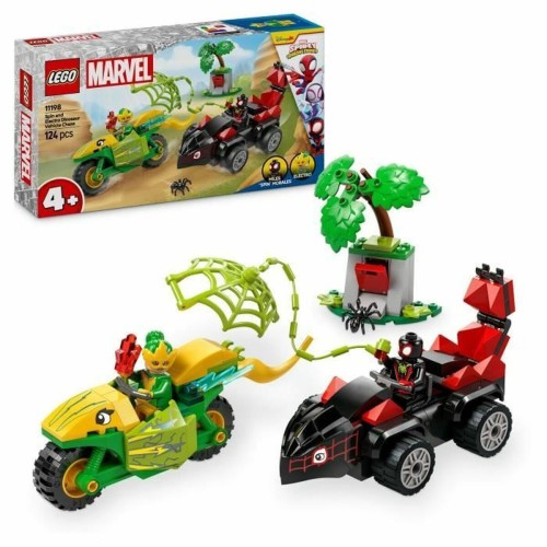 LEGO Marvel Spin and Electro Dinosaur Vehicle Chase για 4+ Ετών 124τμχ 11198