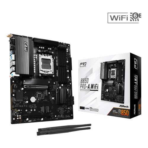 ASRock B850 Pro-A WiFi Motherboard ATX με AMD AM5 Socket 90-MXBQN-A0UAYZ