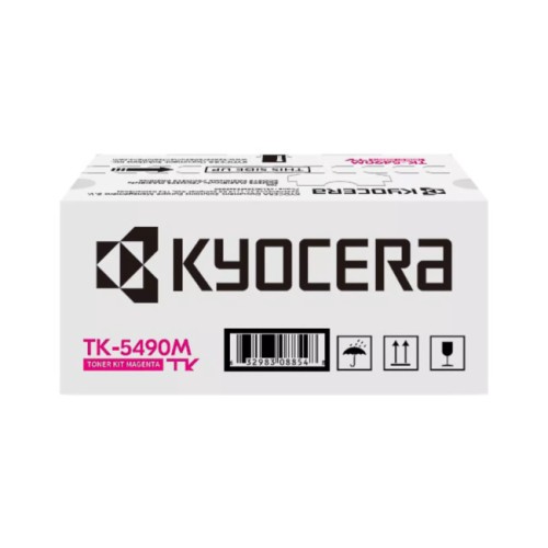 Kyocera TK-5490M Γνήσιο Toner Laser Εκτυπωτή Ματζέντα 2400 Σελίδων 1T0C22BNL1