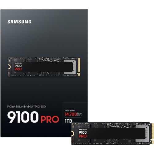 Samsung 9100 Pro SSD 1TB τύπου M.2 με σύνδεση PCI Express 5.0 (PS5 Compatible) MZ-VAP1T0BW