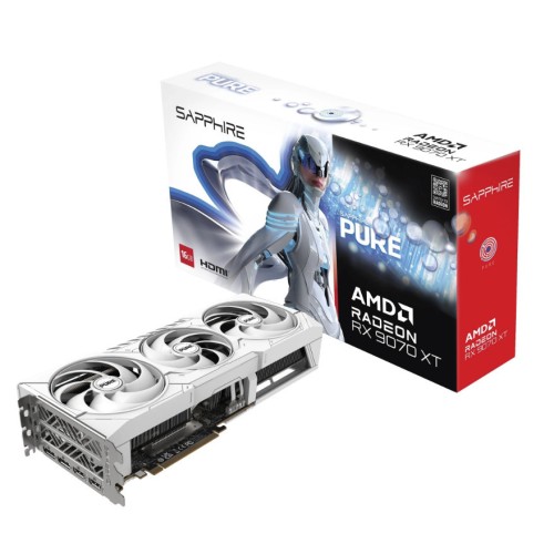 Sapphire Radeon RX 9070 XT 16GB GDDR6 Pure Κάρτα Γραφικών 11348-02-20G