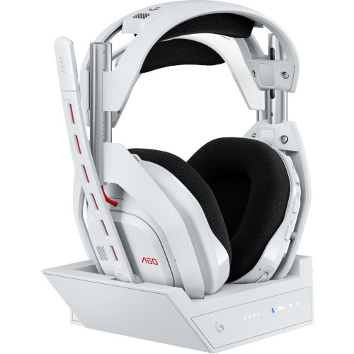 Logitech ASTRO A50 (Gen 5) Ασύρματο Over Ear Gaming Headset με σύνδεση Bluetooth / USB Λευκό for Nintendo Switch / PC / PS5 / XBOX