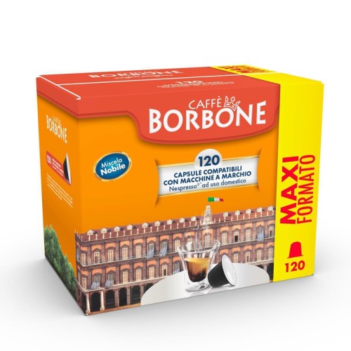 Caffe Borbone Κάψουλες Espresso Nobile Συμβατές με Μηχανή Nespresso 120caps CFFCABOR0048