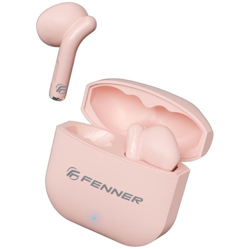 Fenner XBuds XM201 Bluetooth Handsfree Ακουστικά με Θήκη Φόρτισης Ροζ
