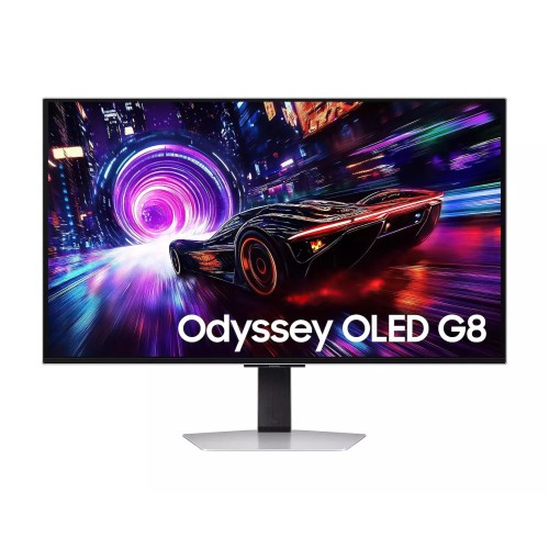 Samsung G8 G81SF OLED HDR Monitor 32" 4K 3840x2160 240Hz με Χρόνο Απόκρισης 0.03ms GTG Ασημί
