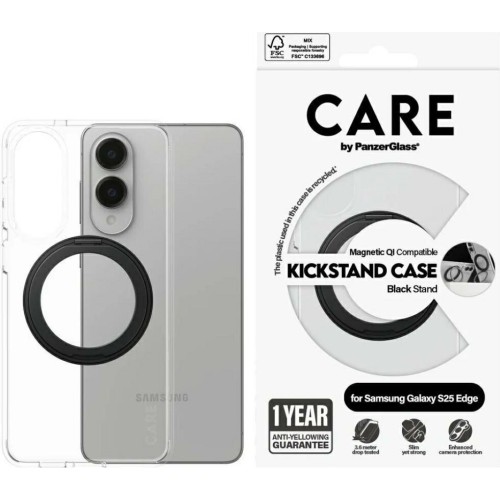 PanzerGlass Back Cover Πλαστικό Μαύρο (Galaxy S25 Edge) CARCR43380
