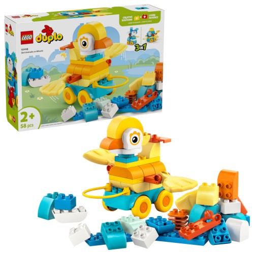 LEGO Duplo 3in1 Animals on Wheels για 2+ Ετών 58τμχ 10448