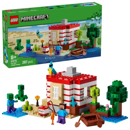 LEGO Minecraft The TNT Jungle House για 8+ Ετών 287τμχ 21275