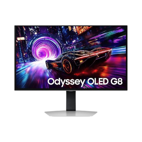 Samsung G8 G81SF OLED HDR Monitor 27" 4K 3840x2160 240Hz με Χρόνο Απόκρισης 0.03ms GTG Ασημί