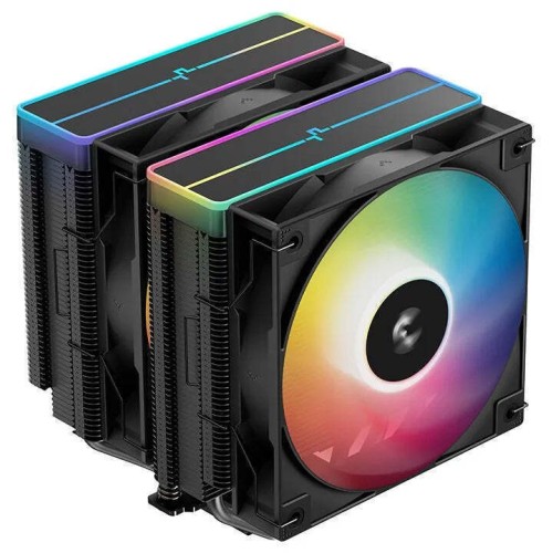 Deepcool AG620 BK ARGB V2 Ψύκτρα Επεξεργαστή Διπλού Ανεμιστήρα για Socket AM4/AM5/1200/115x/1700