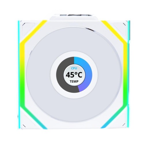 Lian Li Uni Fan Sl-inf Wireless Case Fan 120mm (2300rpm) με RGB Φωτισμό και Σύνδεση 4-Pin PWM Λευκό