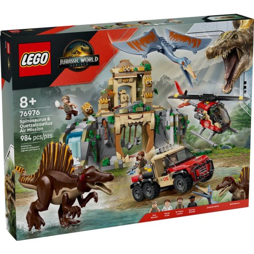 LEGO Jurassic World Spinosaurus & Quetzalcoatlus Air Mission για 8+ Ετών 984τμχ 76976