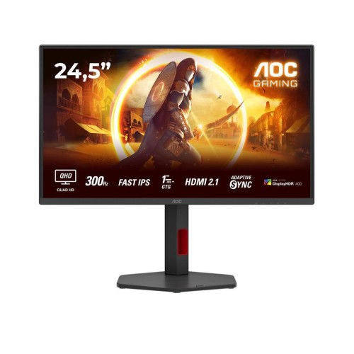 AOC Q25G4SR IPS HDR Monitor 24.5" QHD 2560x1440 300Hz με Χρόνο Απόκρισης 1ms GTG