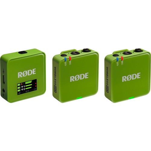 Rode Wireless GO Gen3 Σετ Ασύρματο Πυκνωτικό Μικρόφωνο Πέτου, Clip On Δημοσιογραφικό σε Πράσινο Χρώμα