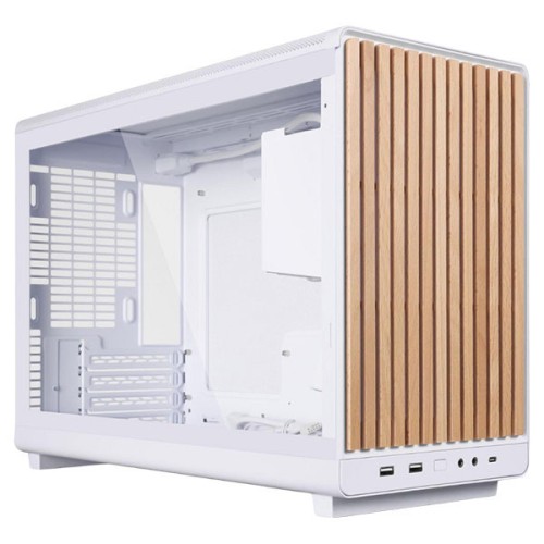 Lian Li DAN A3 Gaming Micro Tower Κουτί Υπολογιστή με Πλαϊνό Παράθυρο Wood White