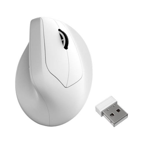 Keychron M5 M5-A24 Ασύρματο Εργονομικό Bluetooth Ποντίκι Λευκό