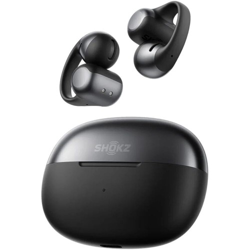 Shokz OpenDots ONE Open Ear Bluetooth Handsfree Ακουστικά με Αντοχή στον Ιδρώτα και Θήκη Φόρτισης Μαύρα