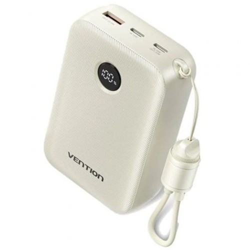 Vention Power Bank 20000mAh 22.5W με Θύρα USB-A και Θύρα USB-C Μπεζ