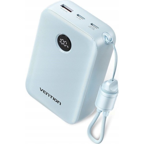 Vention Power Bank 20000mAh 22.5W με Θύρα USB-A και Θύρα USB-C Μπλε