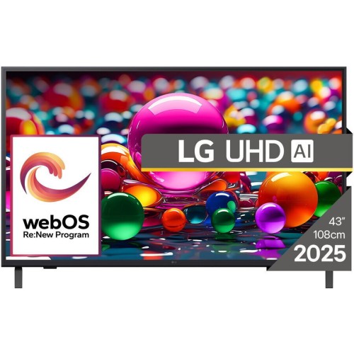 LG Smart Τηλεόραση 43" 4K UHD LED 43UA74003LB HDR (2025)