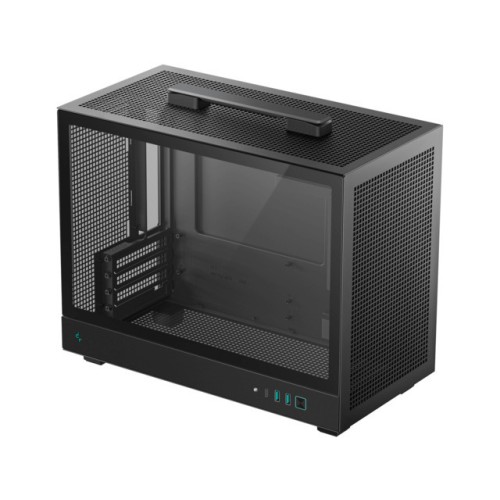 Deepcool CH160 Plus Gaming Mini Tower Κουτί Υπολογιστή με Πλαϊνό Παράθυρο Μαύρο