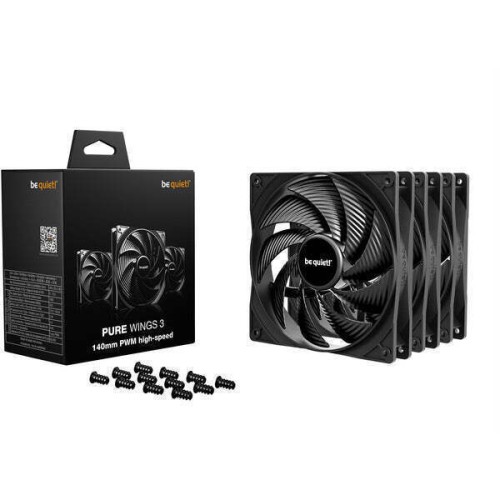 Be Quiet Pure Wings 3 HS Case Fan 140mm (1800rpm / 72.2cfm) Χωρίς Led Φωτισμό 3τμχ