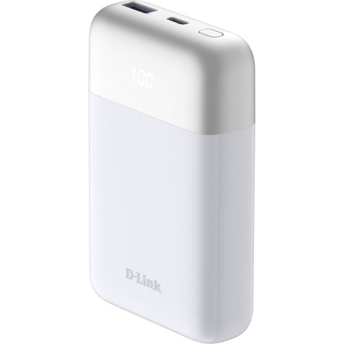 D-Link DPP-101 Power Bank 10000mAh 18W με Θύρα USB-A και Θύρα USB-C Λευκό