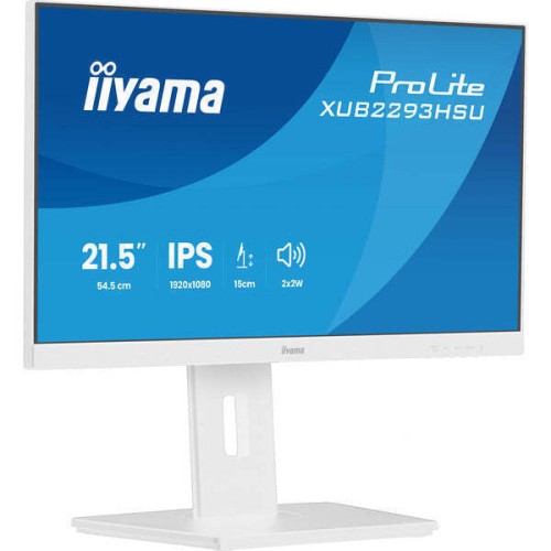 Iiyama ProLite XUB2293HSU-B7 IPS Monitor 21.5" FHD 1920x1080 με Χρόνο Απόκρισης 1ms GTG Λευκό