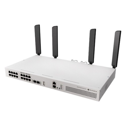 MikroTik CRS418-8P-8G-2S+5AXQ2AXQ-RM v7 Managed L2 PoE+ Switch με 16 Θύρες Gigabit (1Gbps) Ethernet και 2 SFP Θύρες