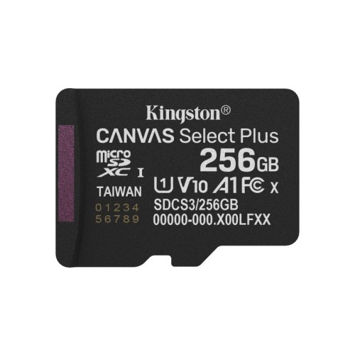 Kingston microSDXC 256GB U1 V10 A1 UHS-I 150MB/s με αντάπτορα
