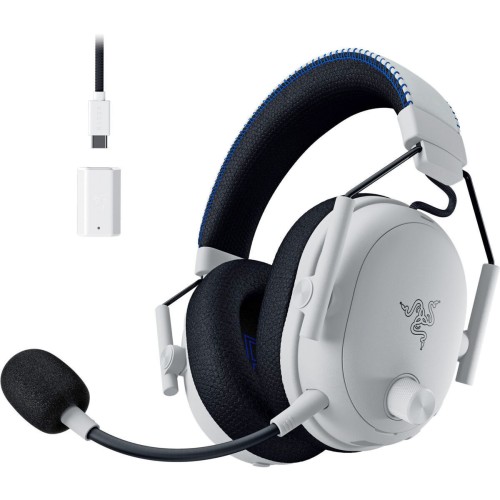 Razer BlackShark V3 Pro for PlayStation Ασύρματο Over Ear Gaming Headset με σύνδεση Bluetooth / USB / 3.5mm Λευκό for PS4 / PS5 / PC