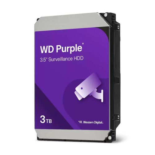 Western Digital 3TB HDD Σκληρός Δίσκος 3.5" SATA III 5400rpm με 128MB Cache για Καταγραφικό WD34PURZ