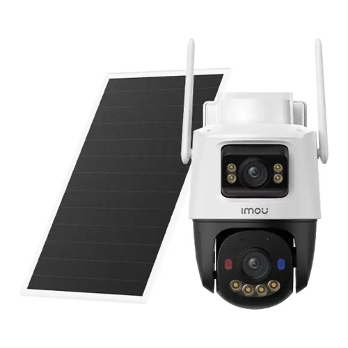 Imou IPC-SA70F-10M0T2-EU/FSP008 IP Dual Κάμερα Παρακολούθησης Wi-Fi/4G 5+5MP Αδιάβροχη Μπαταρίας με Αμφίδρομη Επικοινωνία και Φακό 3.6mm