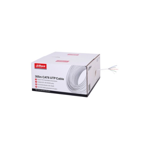 Dahua U/UTP Cat.6 Καλώδιο Δικτύου Ethernet 305m Λευκό 1τμχ PFM923I-6UN-C