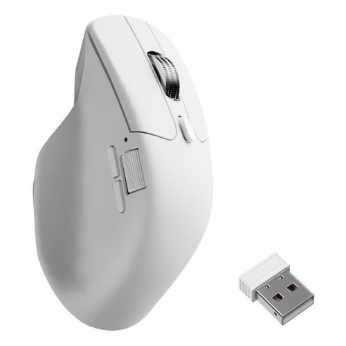 Keychron M6S-A24 Ασύρματο Εργονομικό Bluetooth Ποντίκι Λευκό