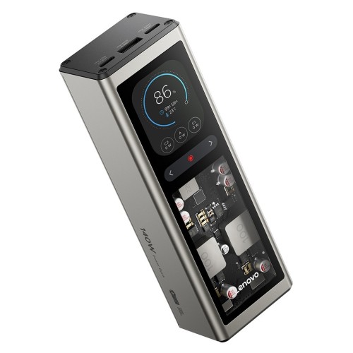 Lenovo Power Bank 20000mAh 140W με Θύρα USB-A και 2 Θύρες USB-C Γκρι
