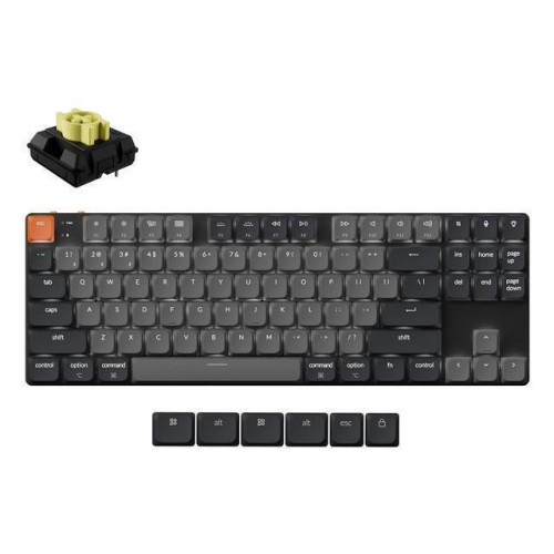 Keychron K1X-A4 Ασύρματο Gaming Πληκτρολόγιο Tenkeyless με RGB φωτισμό (Αγγλικό US) Γκρι