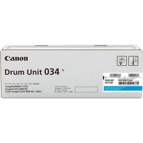 Canon 034 Γνήσιο Drum Laser Εκτυπωτή Κυανό 34000 Σελίδων (9457B001)
