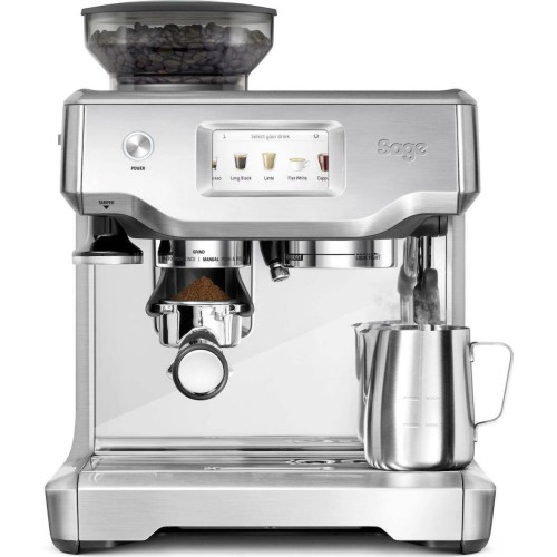 Sage Barista Touch Αυτόματη Μηχανή Espresso 1680W Πίεσης 15bar με Μύλο Άλεσης Ασημί