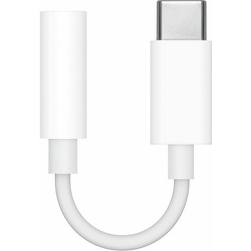 Apple Μετατροπέας USB-C male σε 3.5mm female Λευκό (MU7E2ZM/A)