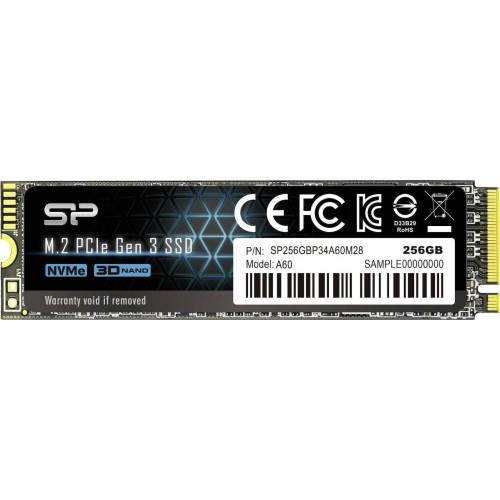 Silicon Power PCIe Gen3×4 P34A60 SSD 256GB M.2 NVMe PCI Express 3.0